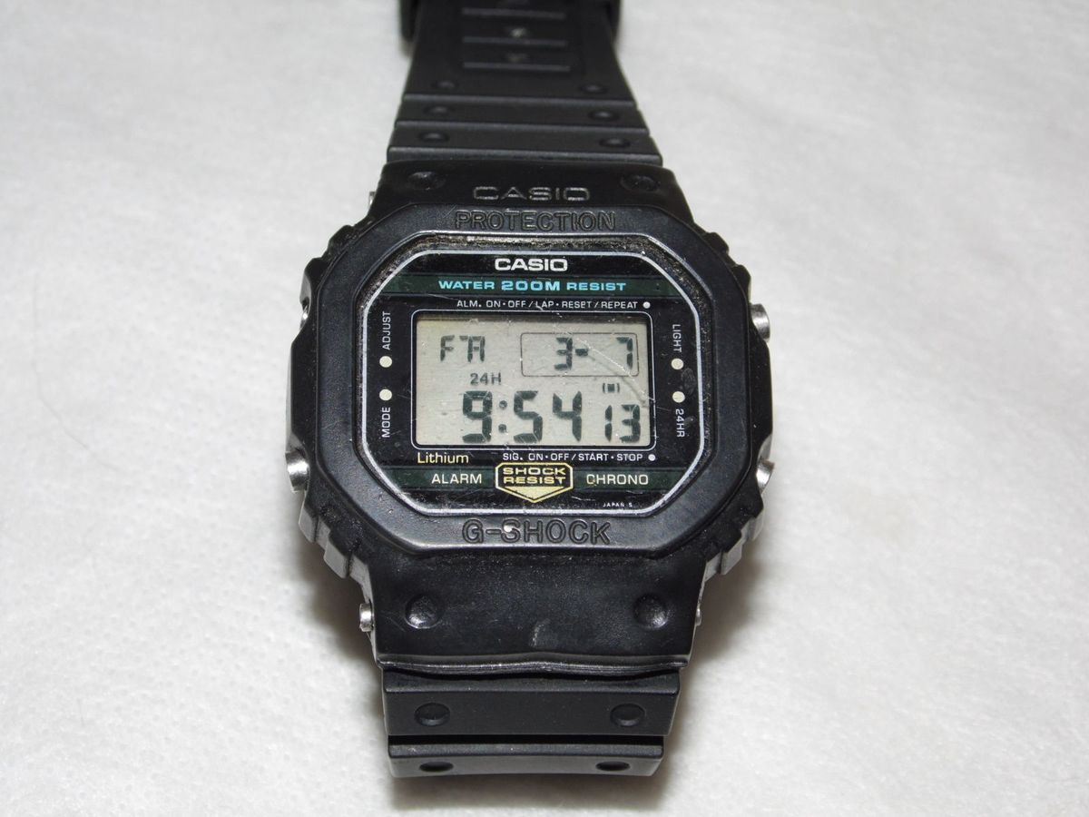 Casio G Shock Mod Dw 5200 Anos 80 Relogio Antigo mido tissot seiko citizen Rel gio Masculino Casio Usado 17864899 enjoei