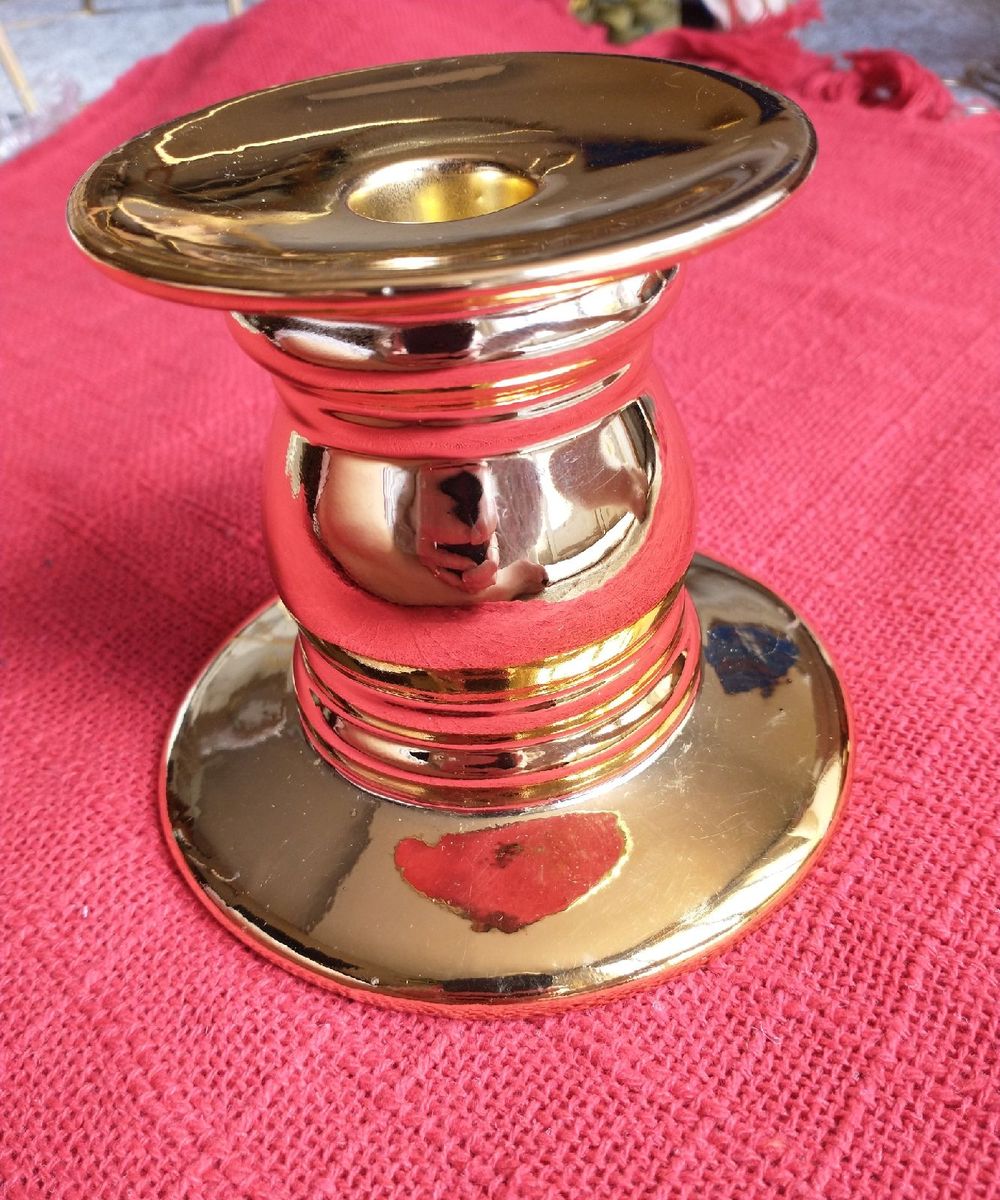 Castiçal Dourado Zara Home | Item de Decoração Zara Home Nunca Usado ...