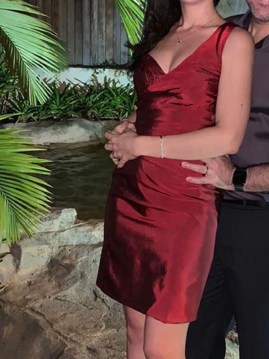 vermelho rubi vestido