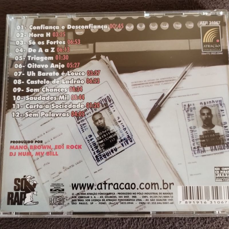 Cd 509-E - Provérbios 13 - Rap Nacional - Racionais Mc'S - Faccção