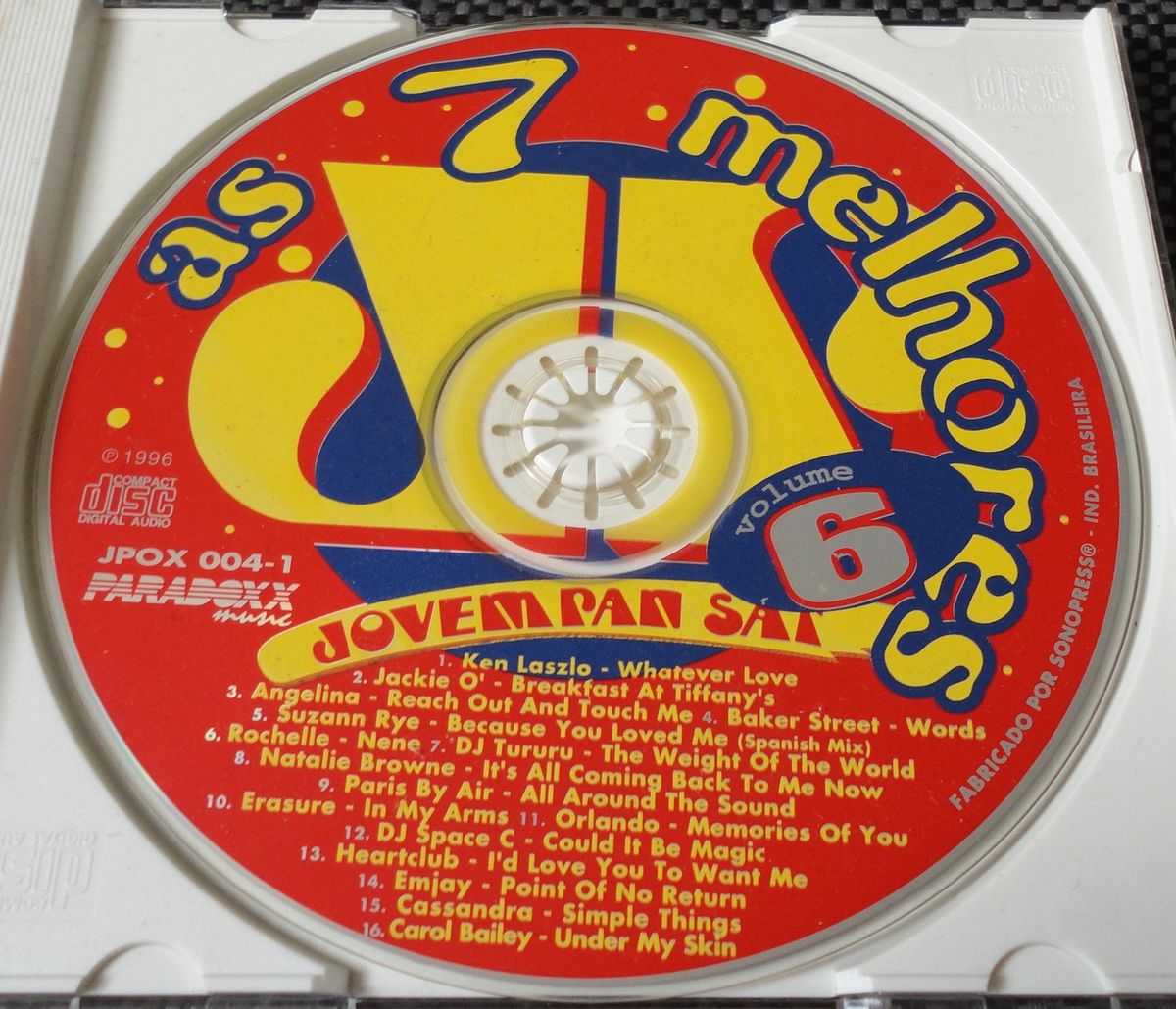 Cd As Sete Melhores Vol. 6 Jovem Pan | Item de Música Paradoxx
