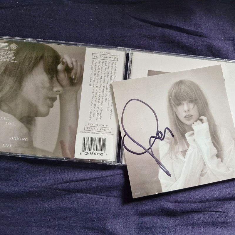 taylor swift TTPD直筆サイン入り CD Cd Autografado Taylor Swift Ttpd | Taylor Swift Nunca Usado