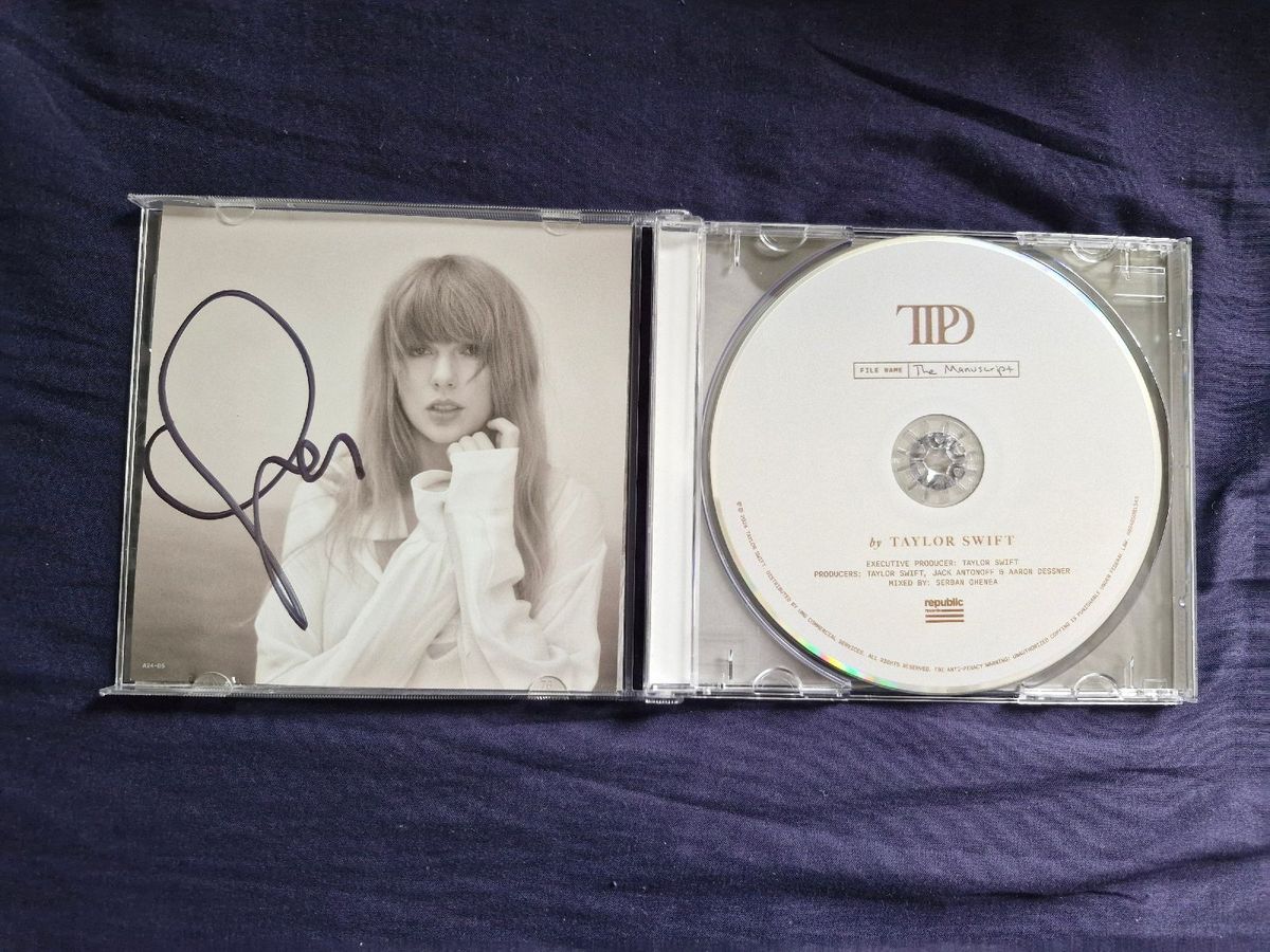 taylor swift TTPD直筆サイン入り CD Cd Autografado Taylor Swift Ttpd | Taylor Swift Nunca Usado