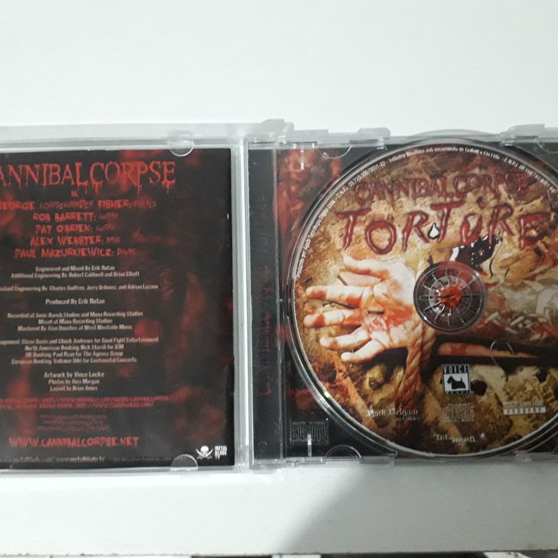 Cannibal Corpse CD 11枚 まとめ売り 帯付き Cd Cannibal Corpse Torture | Metal Blade Usado 100329600 | enjoei