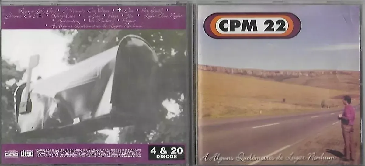 Cd Cpm 22 a Alguns Quilômetros de Lugar Nenhum (cd Raro) Item de Música 4 & 20 Usado