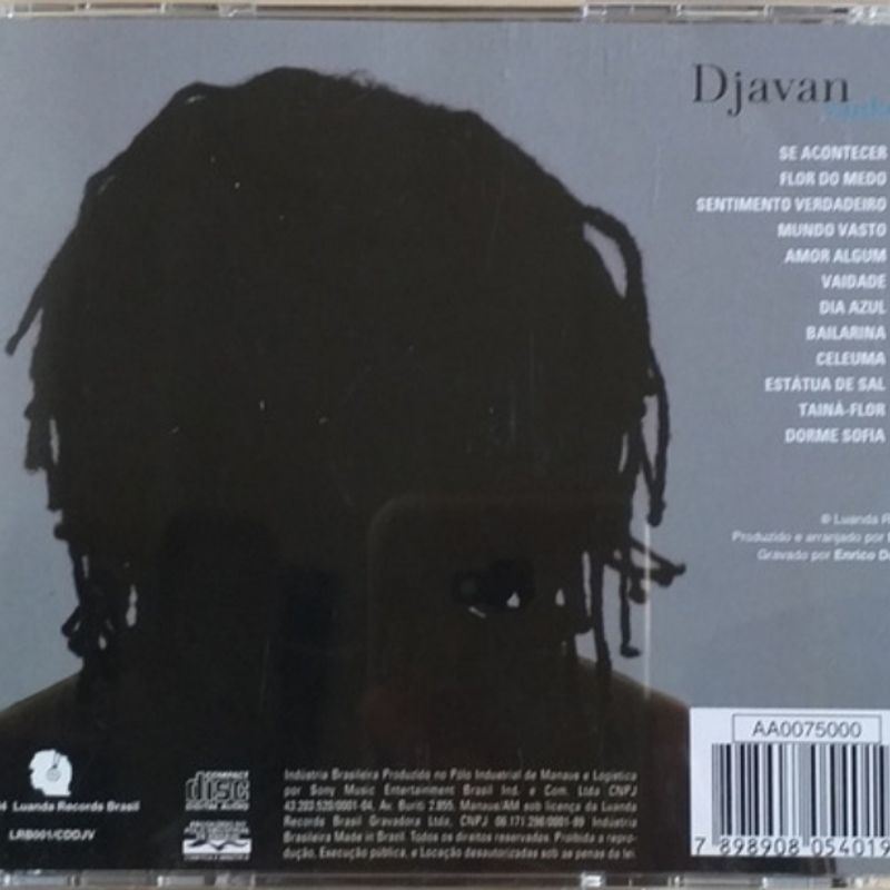 Cd Djavan - Vaidade | Columbia Usado 87895895 | enjoei