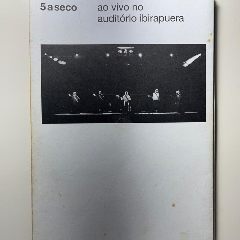 Cd + Dvd 5 a Seco - Ao Vivo No Auditório Ibirapuera | Usado 106065327 |  enjoei