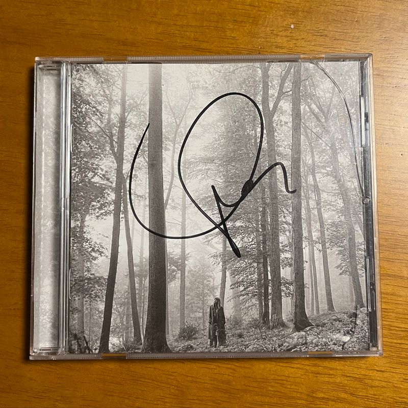 Cd Folklore Autografado - Taylor Swift | Taylor Swift Usado