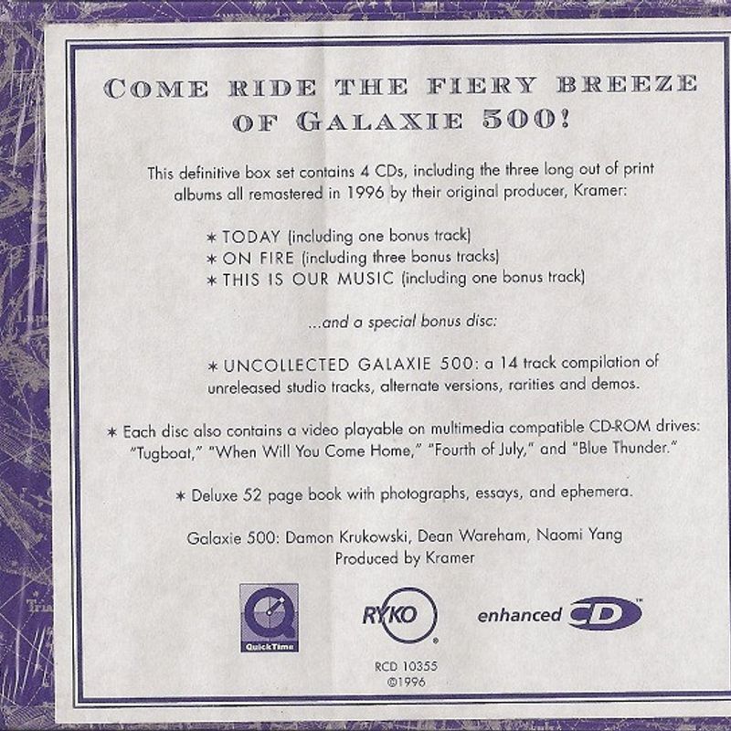 Cd Galaxie 500 - 4 Cd Box Set (1987-1991) (Importado) | Galaxie 500 Usado  101537451 | enjoei