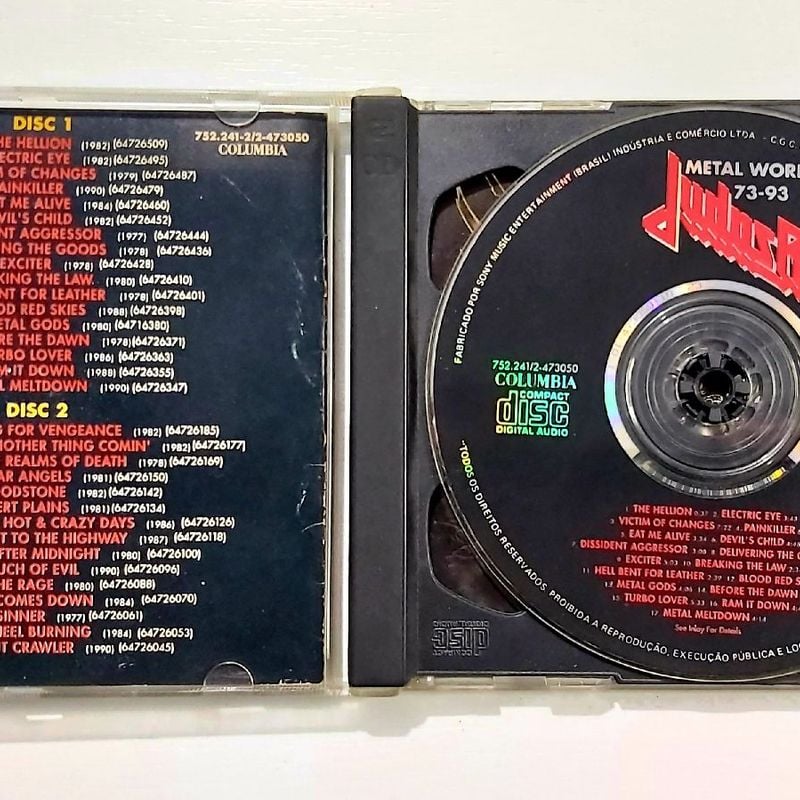 Cd Judas Priest Metal Works 73-93 Duplo Original Raro