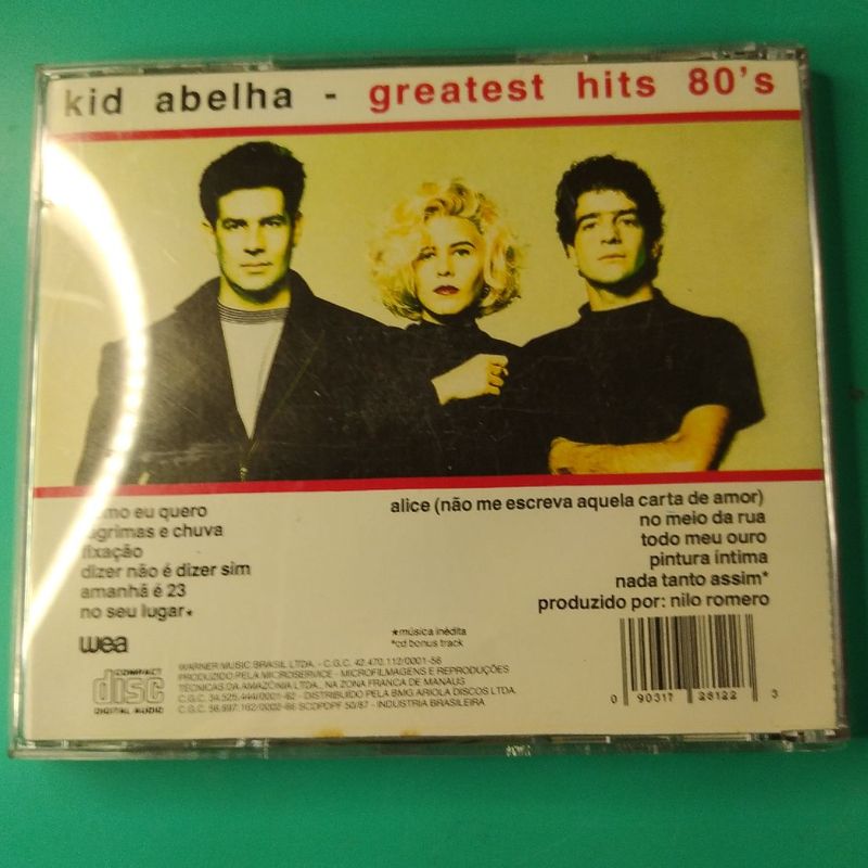 Cd Kid Abelha Greatest Hits 80'S | Cd Usado 104657358 | enjoei