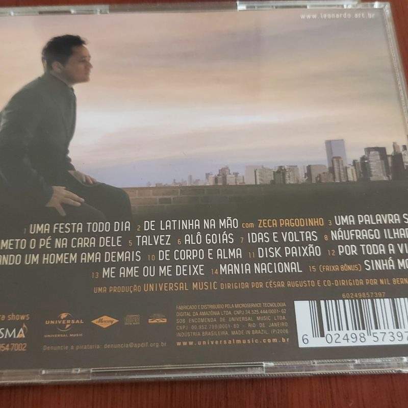 Cd Leonardo de Corpo e Alma | Usado 92802358 | enjoei
