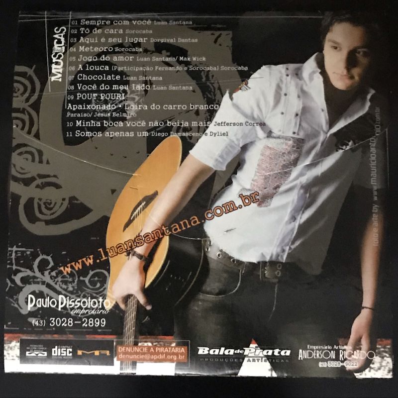 Cd Raríssimo Luan Santana (Tô de Cara) Autógrafado, Item de Música Luan- Santana Usado 67681628