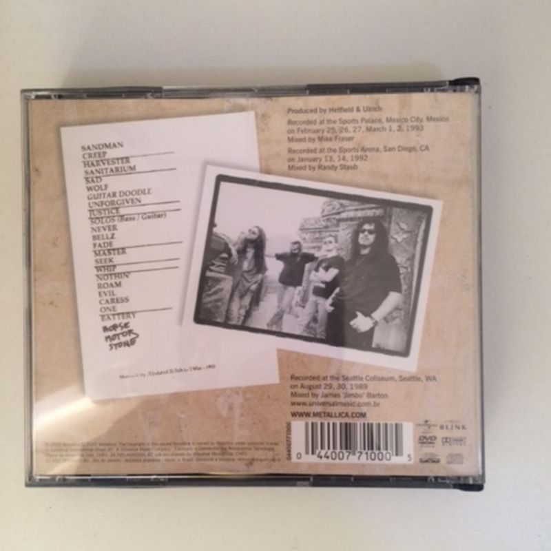Cd Metallica Live Shit: Binge &Amp; Purge (3 Cds e 2 Dvds) | Item
