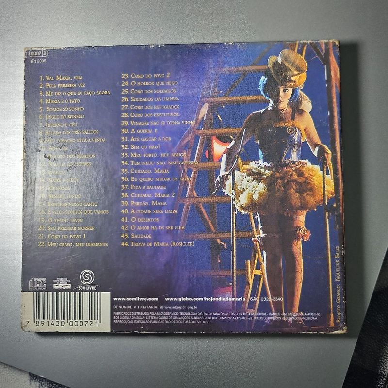 Cd Minissérie Hoje É Dia de Maria 2 | Som Livre Usado 97766404