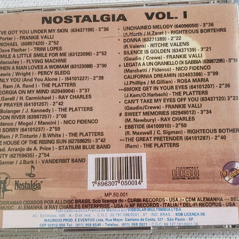 Coletânea de Cds Antigos Música, Produto Vintage e Retro Cd Usado 84716455