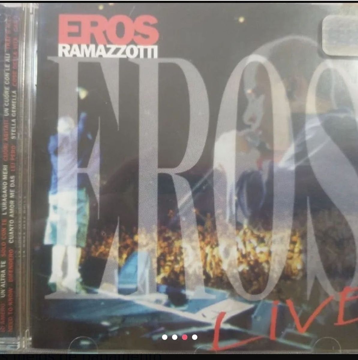 Cd Original Do Cantor Italiano Eros Ramazzotti Gravado Ao Vivo Eros 