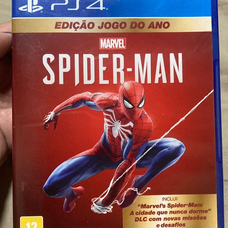 JOGO SPIDER-MAN ORIGINAL PS4 MIDIA FISICA CD.