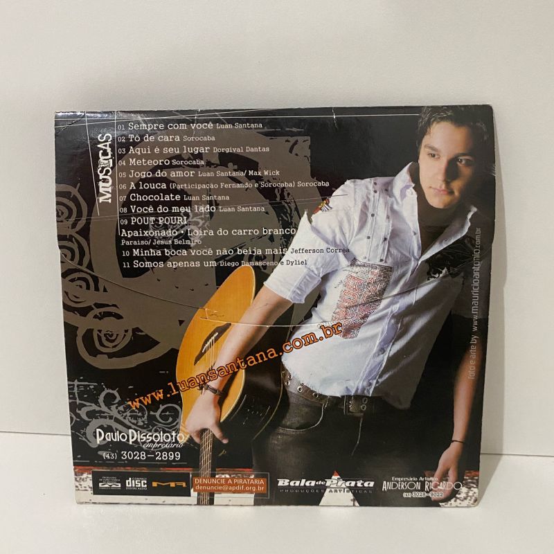 Cd Raríssimo Luan Santana (Tô de Cara) Autógrafado, Item de Música Luan- Santana Usado 67681628