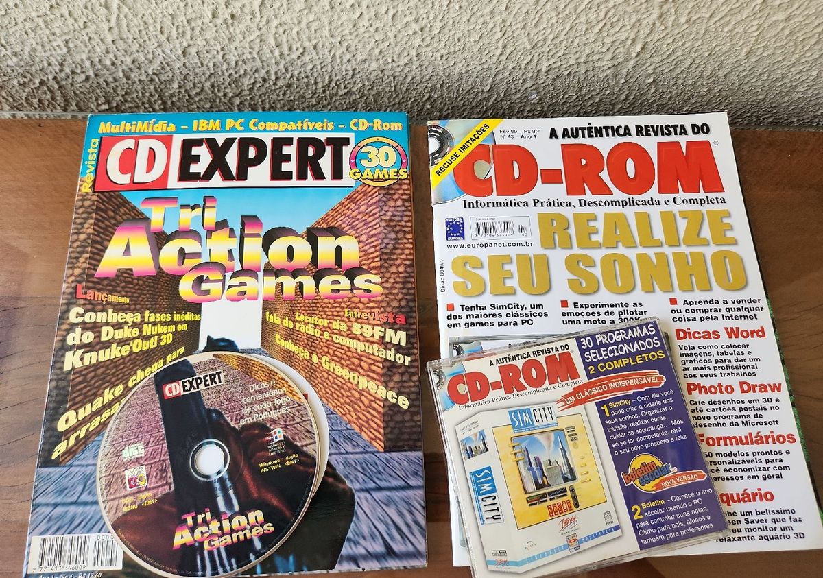 Cd - Rom Simcity e Tri Action Games | Jogo de Videogame Cd Expert E ...