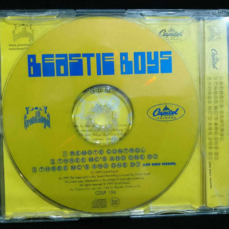 Cd Single Beastie Boys Remote Control / Three Mcs And One Dj