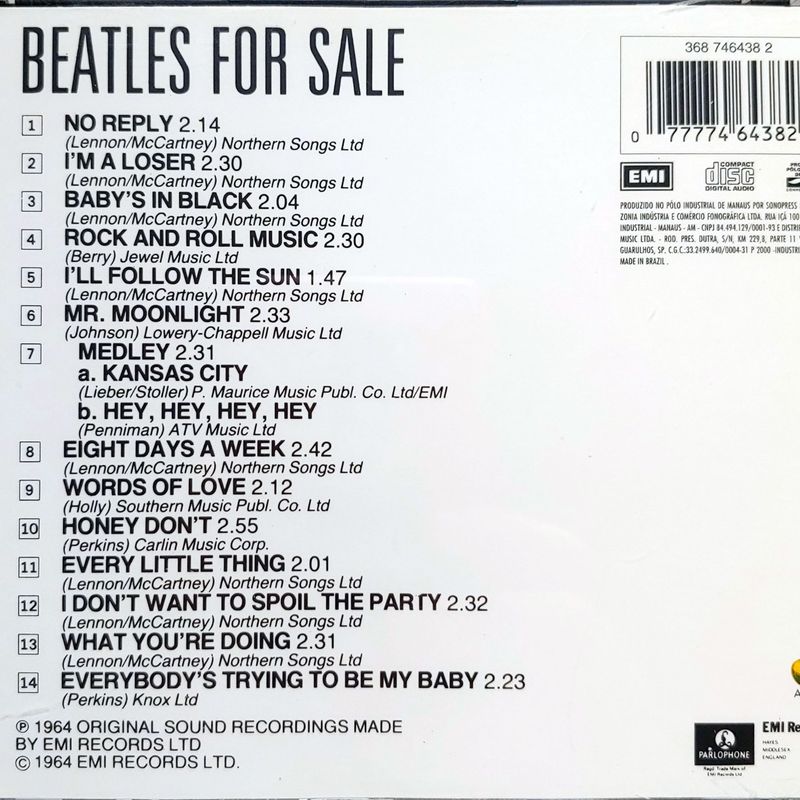 The Beatles - Beatles For Sale -  Music