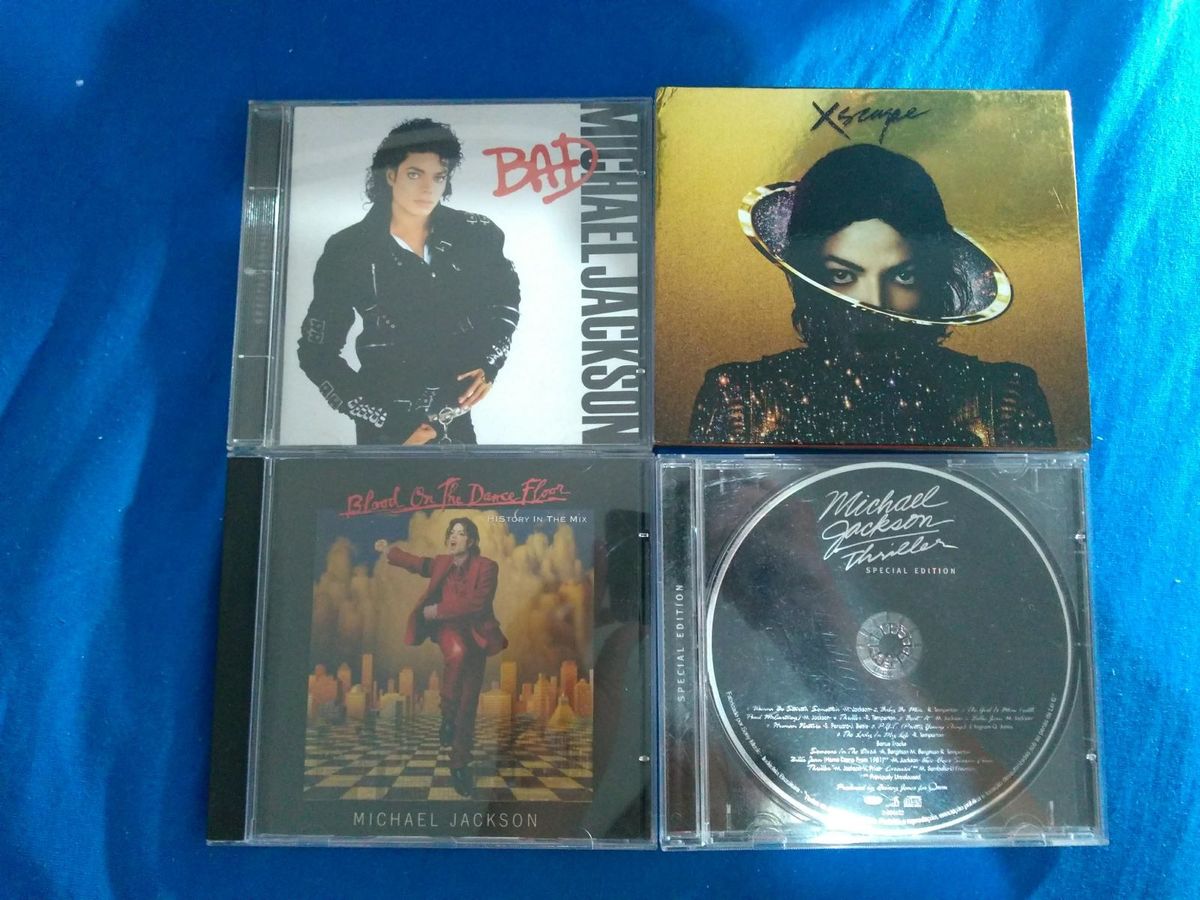 Cds Michael Jackson Bad, Xscape, Blood e Thriller | Item de Música ...