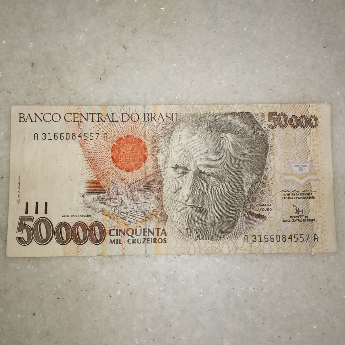 Cédula 50.000 Cruzeiros 1992 Sob/fe (cd05) | Produto Vintage e Retro ...