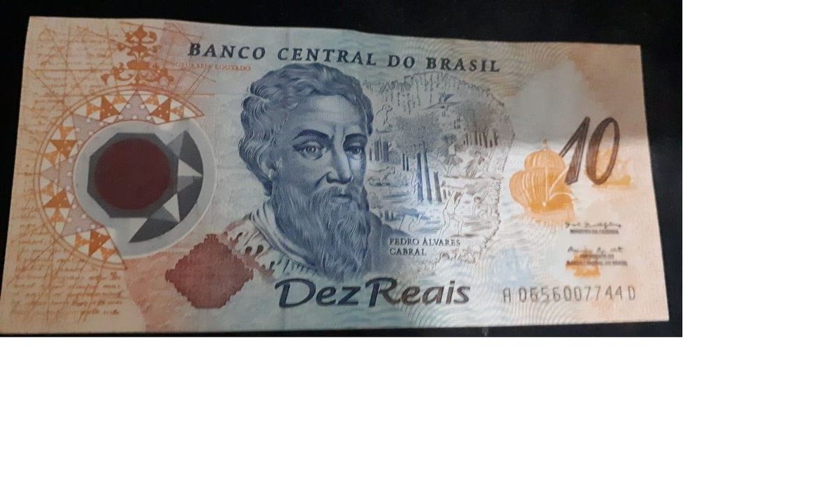 Cédula de 10 Reais Plástico Polímero
