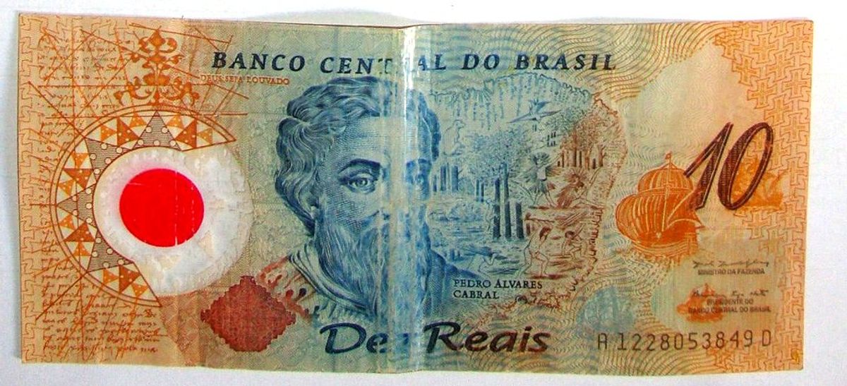 Nota de 10 Reais de Plástico Comemoração Dos 500 Anos do Descobrimento do  Brasil para Colecionadores, Produto Vintage e Retro Usado 79989490
