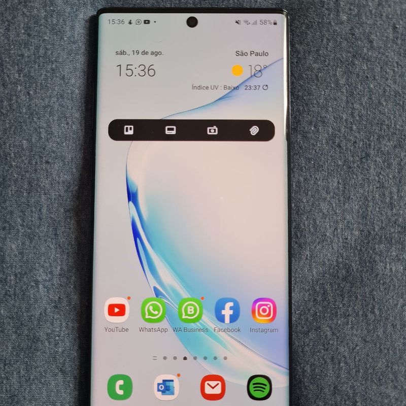 Samsung Galaxy Note 10 Pro surge em imagens vazadas com tela maior