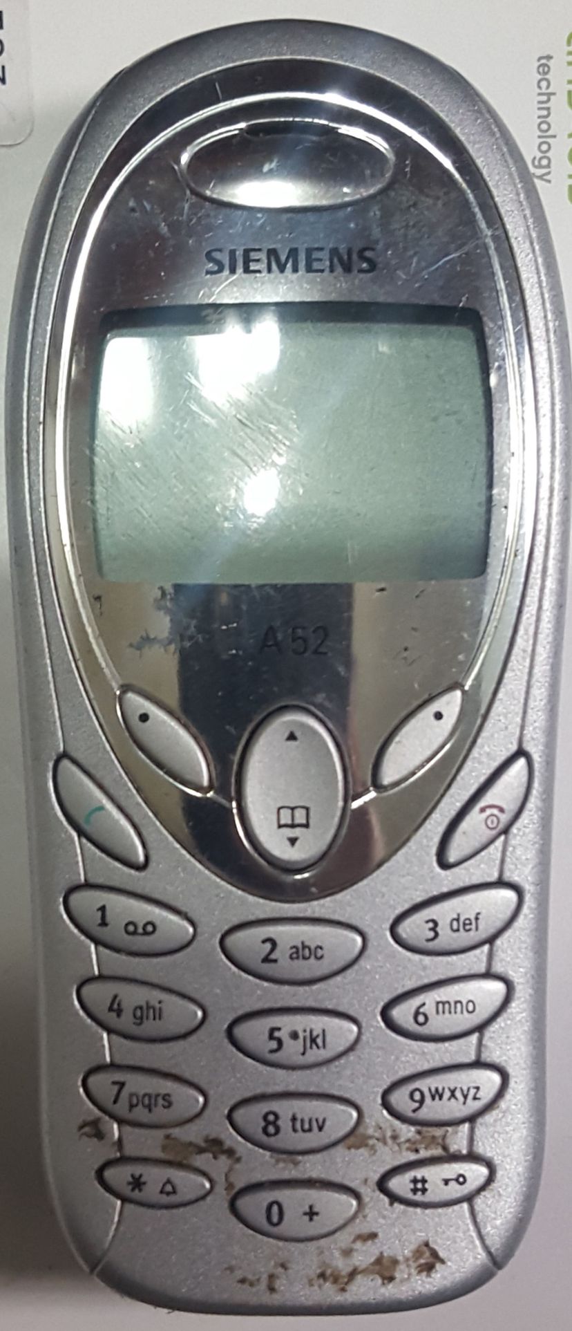 Téléphone Portable Vintage Siemens A52 - Occasion Fonctionnel - GSM Dualband - Couleur Gris/noir