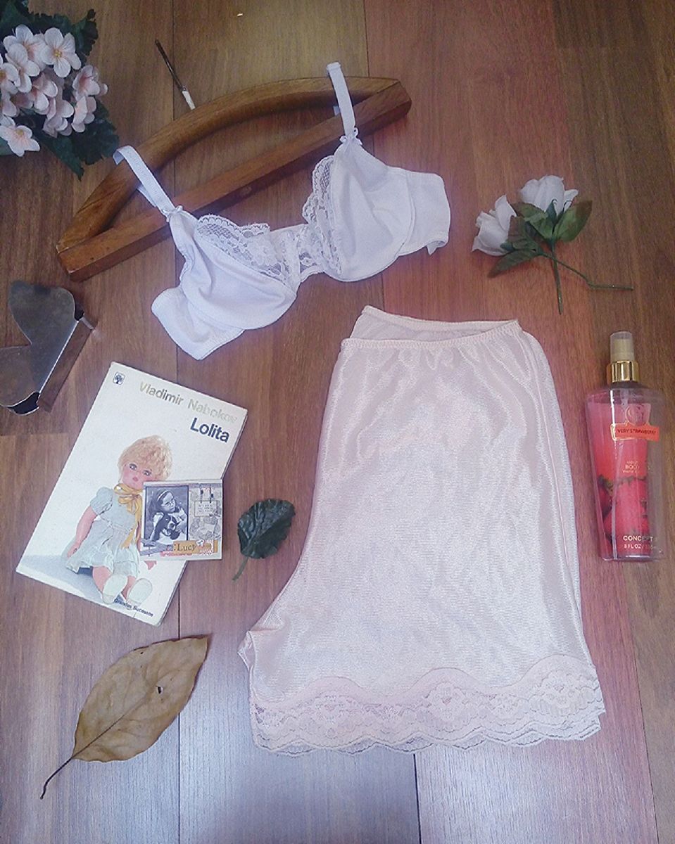 ceroula vintage em pura seda - lingerie vintage
