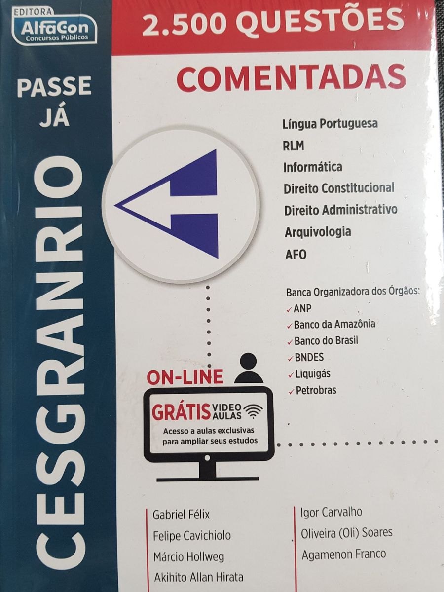 Cesgranrio - Questões Para Concurso Público | Livro Cesgranrio Livro ...