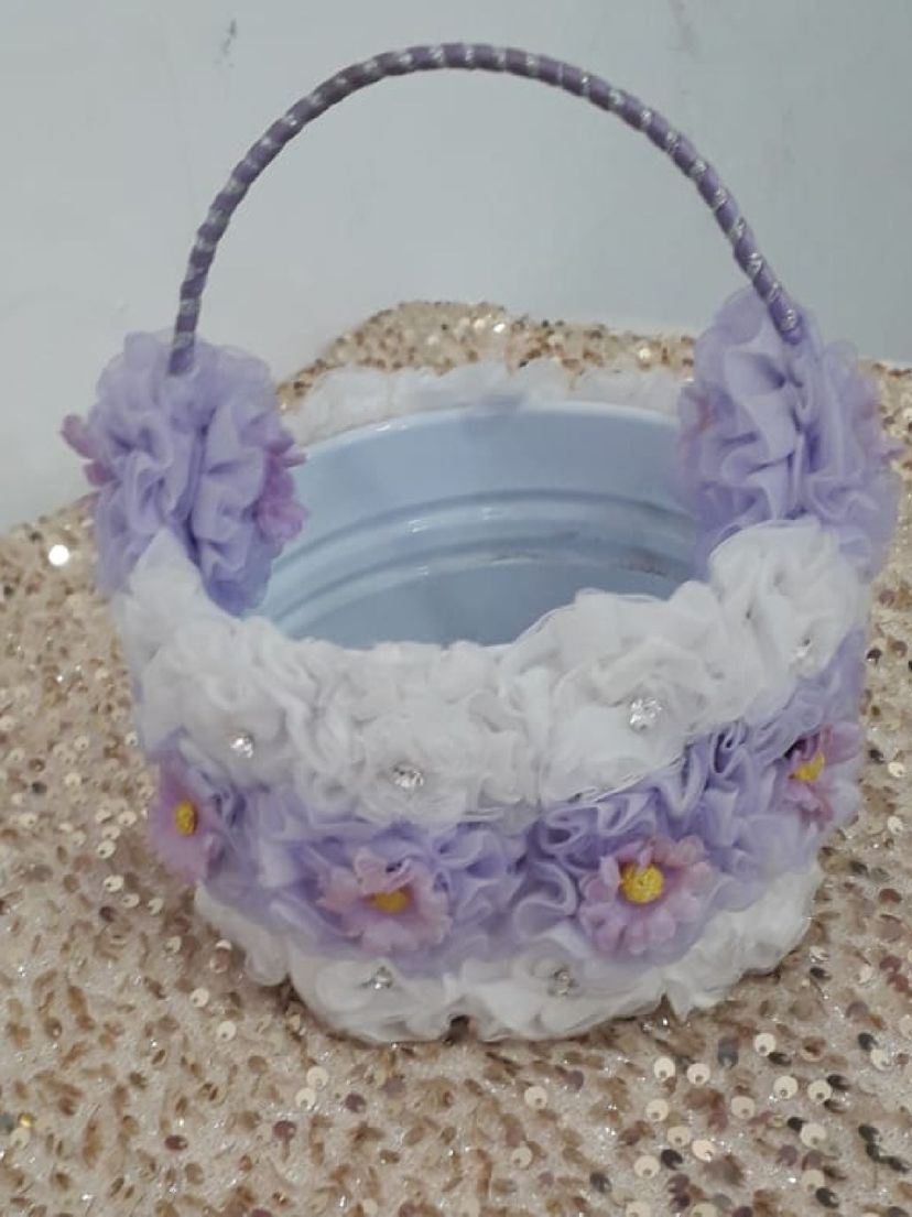 Cesta Pequena para Florista Lilas | Roupa de Casamento Feminina Confeccao  Propria Nunca Usado 54052988 | enjoei