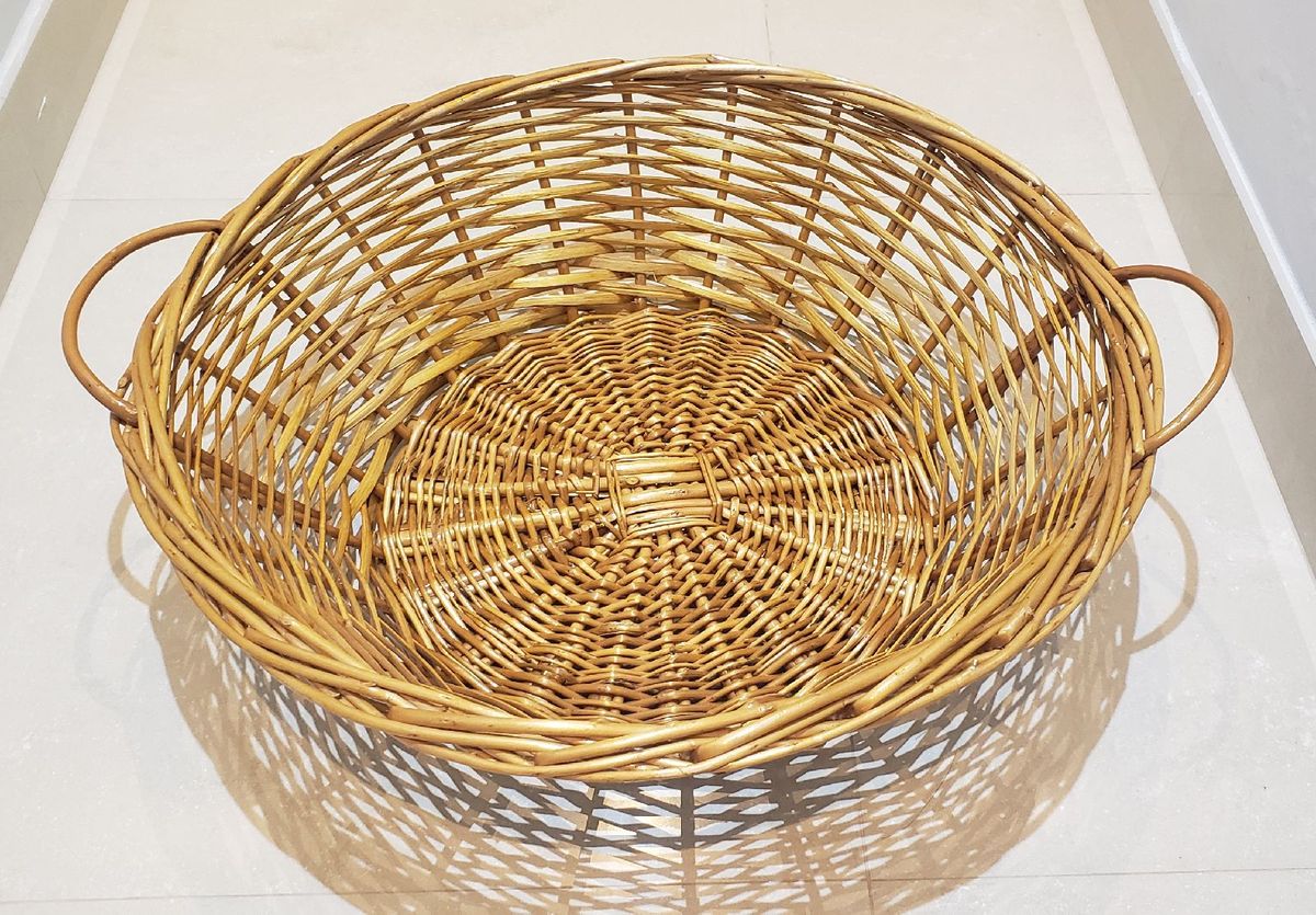Cesto de Vime Circular - Grande 60cm | Item de Decoração Usado 67332480 ...