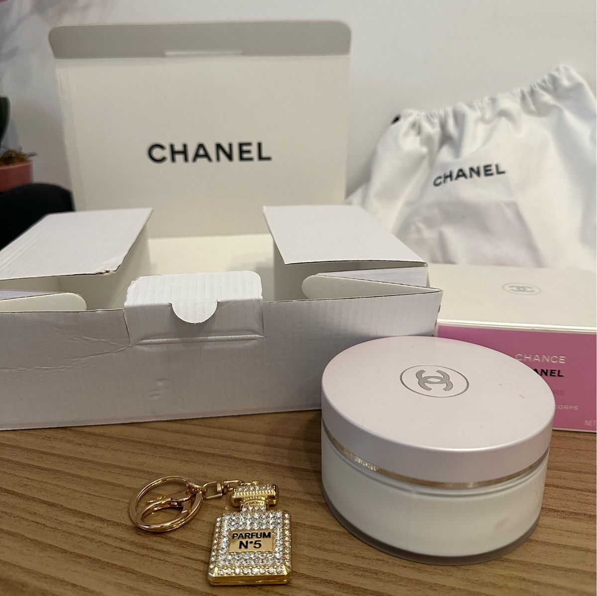 Chanel Creme Hidratante Perfume Chance Eau The Têndre 150g