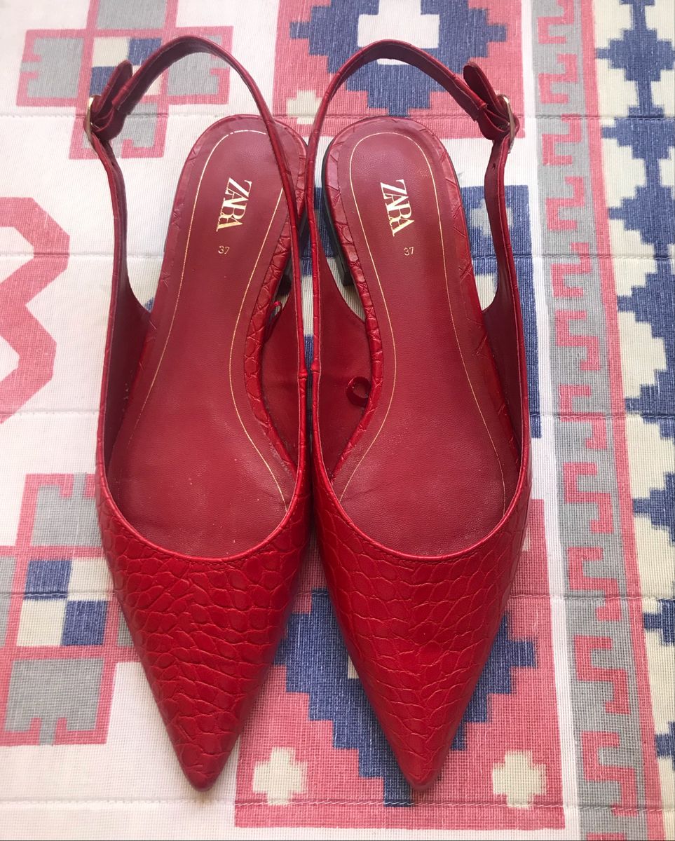sapatos vermelhos zara