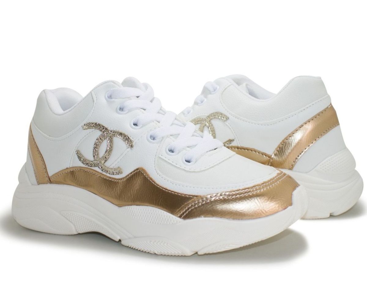 tenis chanel preto feminino