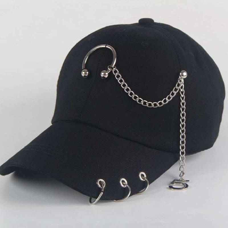 Chapeu Dad Bts Criativo Piercing Anel Bone de Beisebol do Punk Hip Hop Caps Algodao Adulto Chapeu Feminino Marca Sefrtpht Nunca Usado 72829999 enjoei