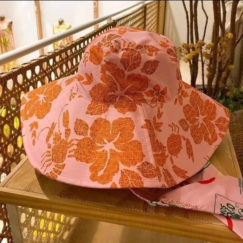 Chapéu Infantil Fofinho Carolina com Laço Floral Rosa Marfim