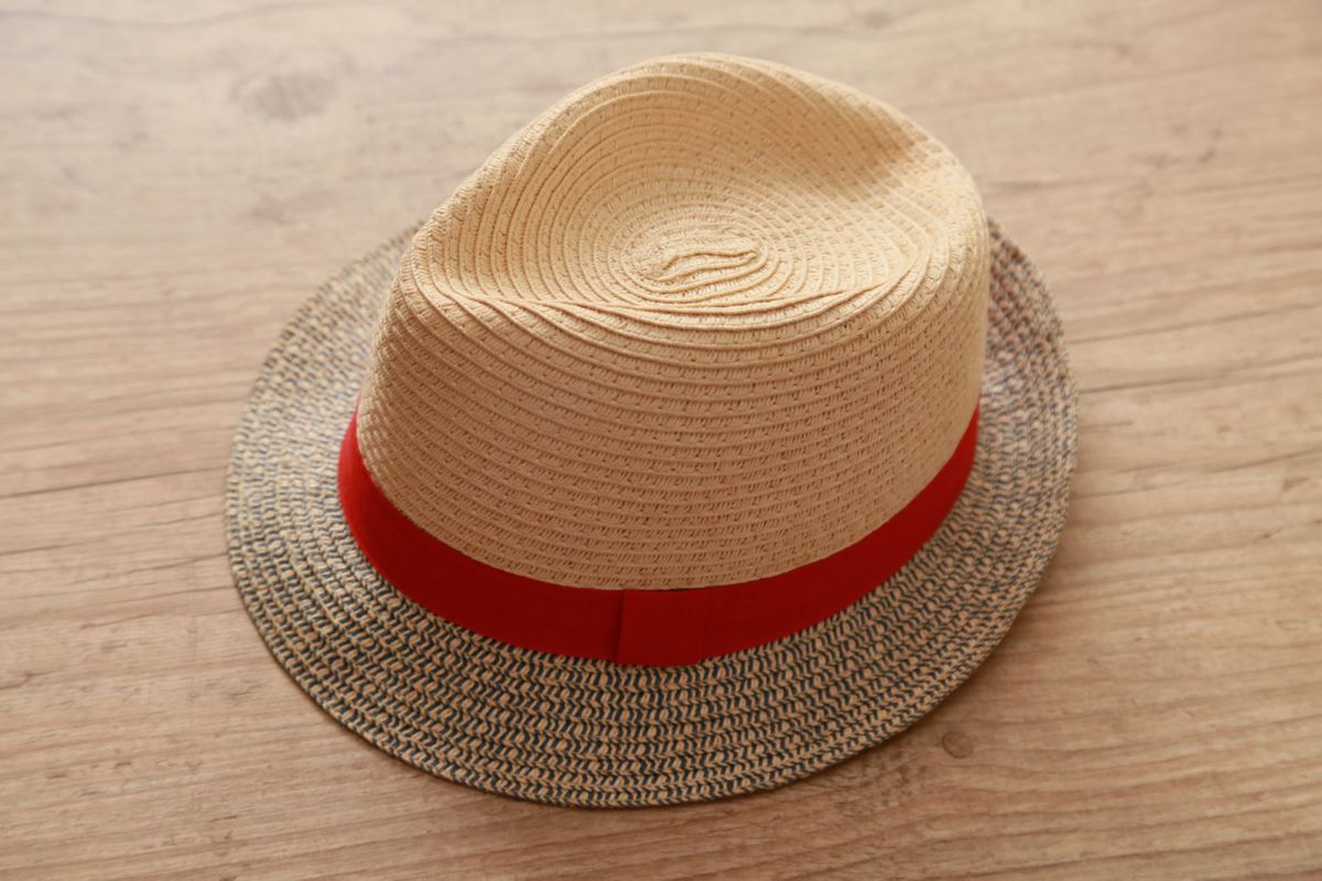 Chapéu Panamá Fita Vermelha Chapéu Feminino