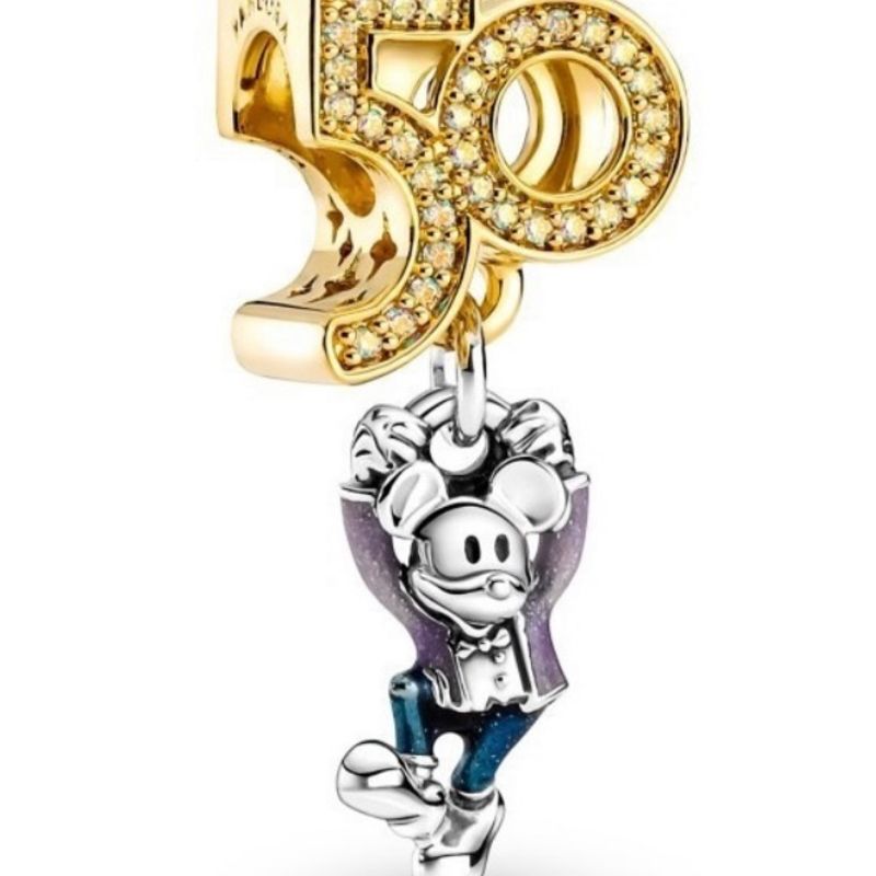 Charm Mickey Disney 50 Anos | Jóia Feminina Pandora Usado 73811279