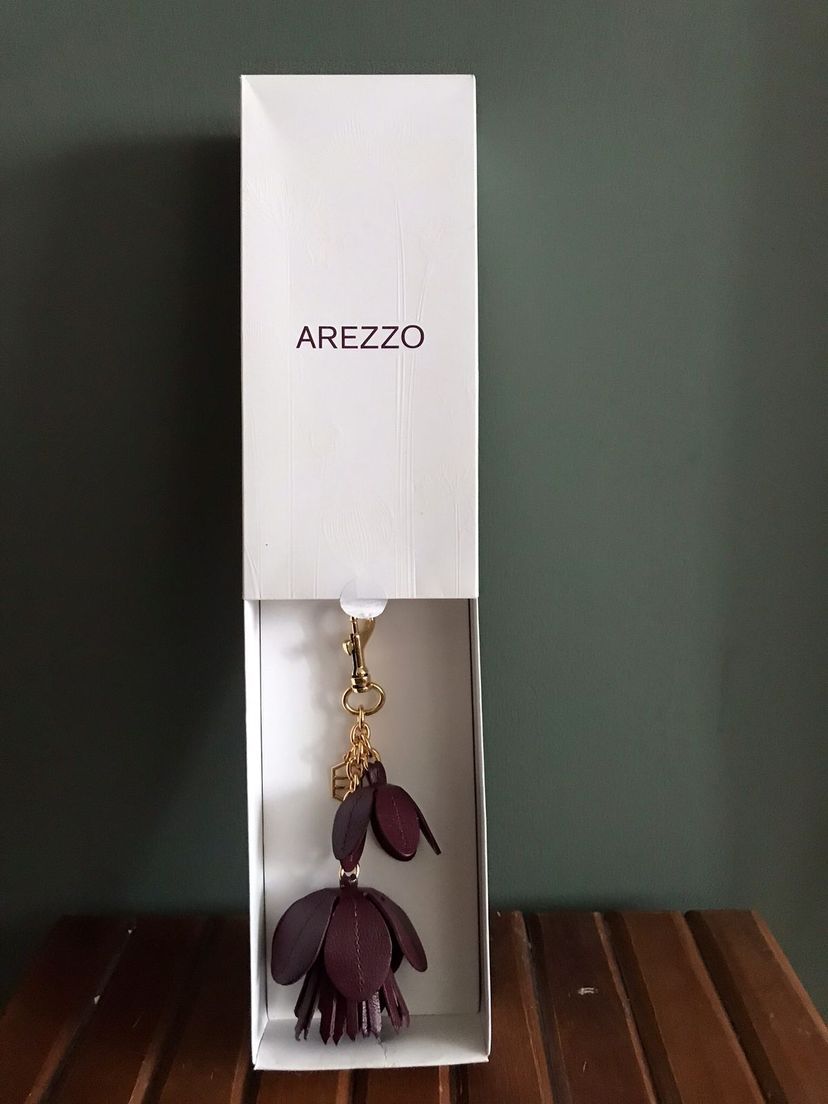 Chaveiro Couro Vinho Arezzo | Produto Feminino Arezzo Nunca Usado ...