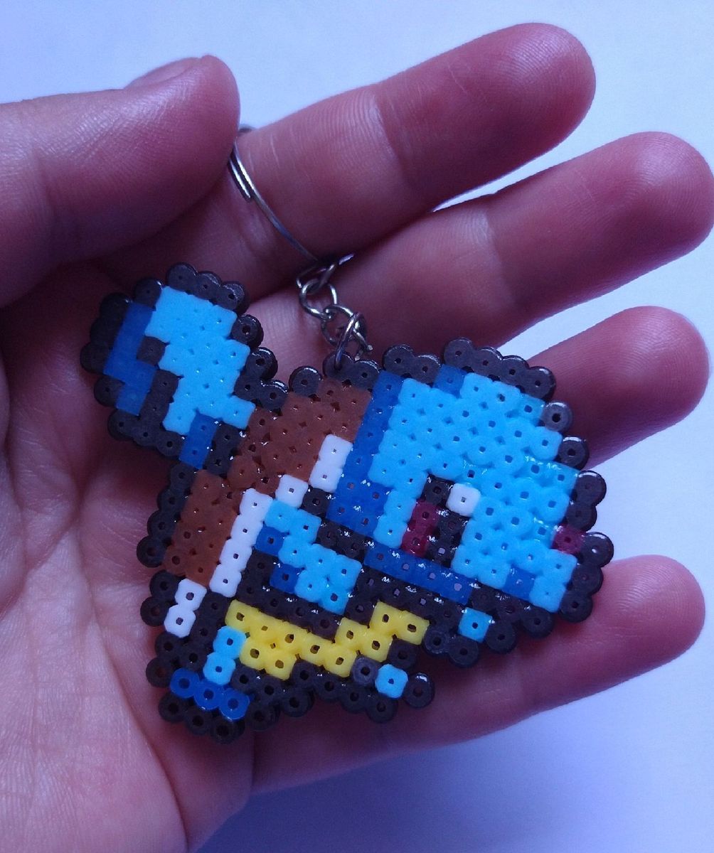 Porta copo em pixel art, Pokémon, Squirtle