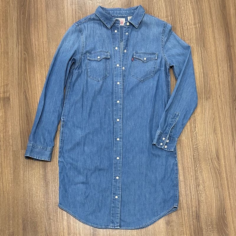 Robe Chemise Jean Levi's Denim Shirt Blouse Levi's Femme