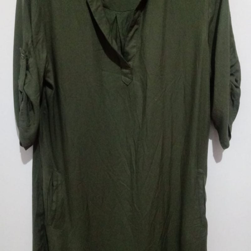 Vestido verde hot sale militar renner