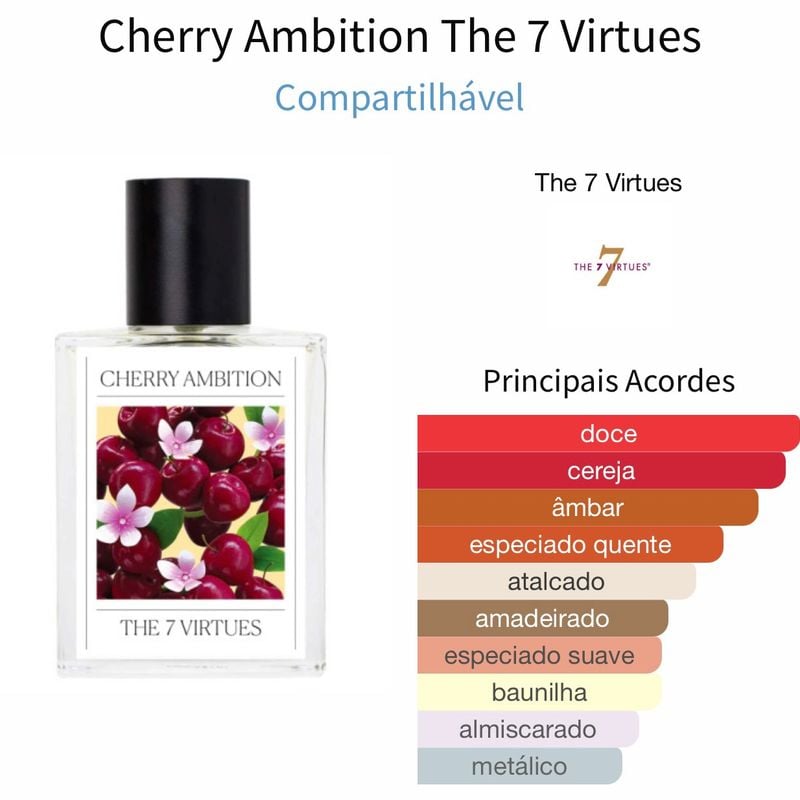 Cherry Ambition da The 7 Virtues Edp 50ml | The 7 Virtues Nunca