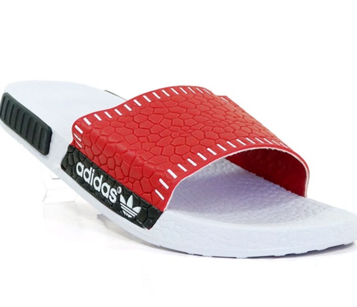 sandalia adidas vermelha