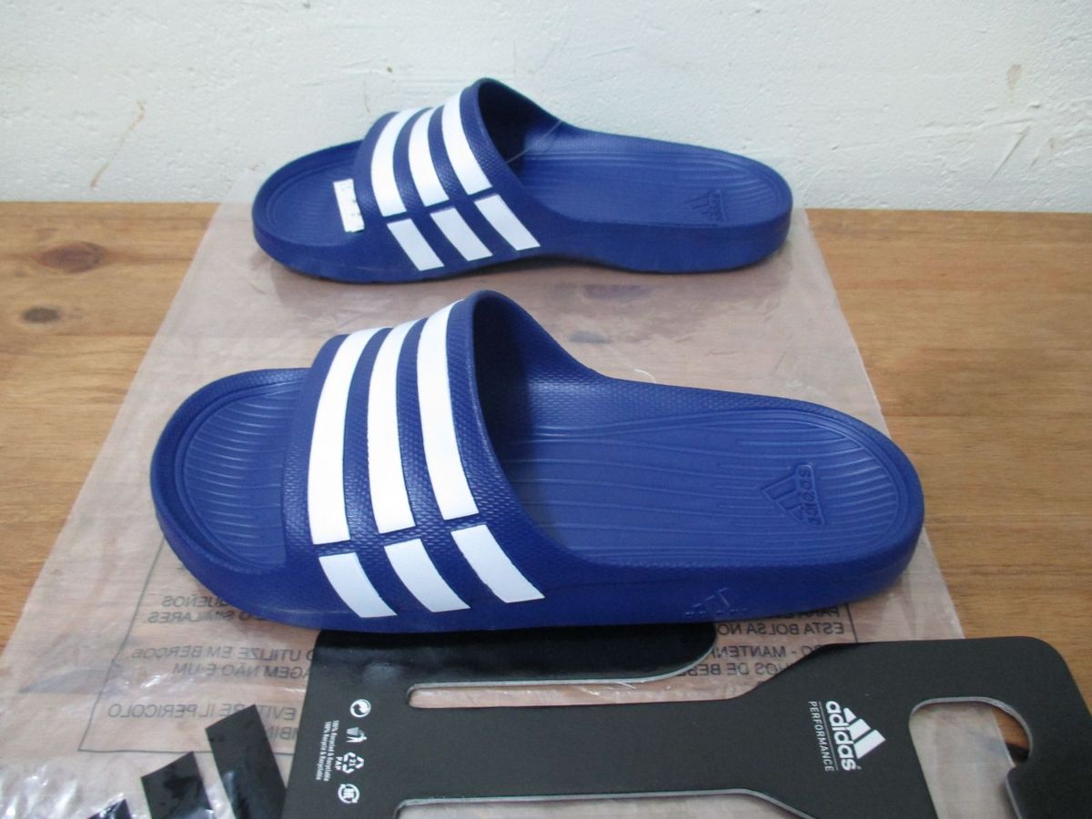 chinelo da adidas azul